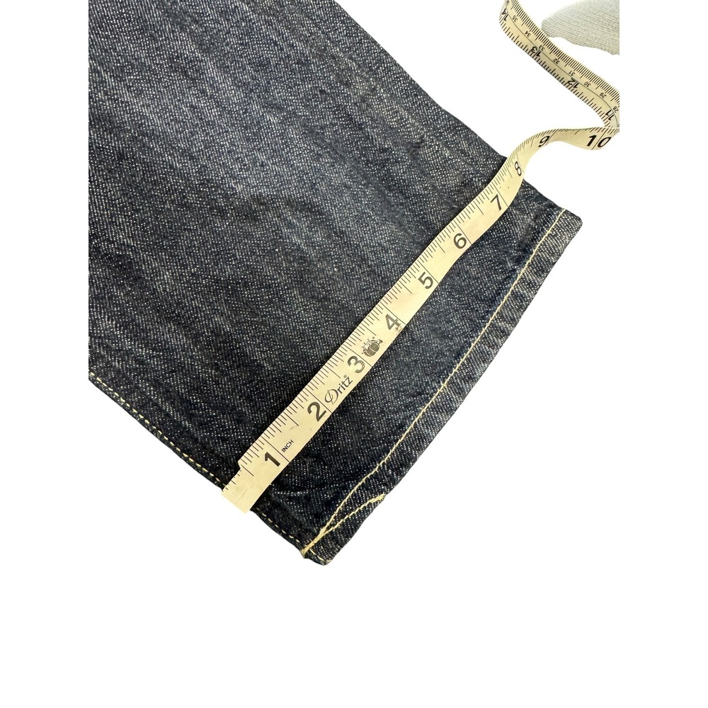 Lee 101+ Selvedge Jeans Mens 32 Dark Blue Indigo Excellent Premium Denim Pants - Picture 11 of 16